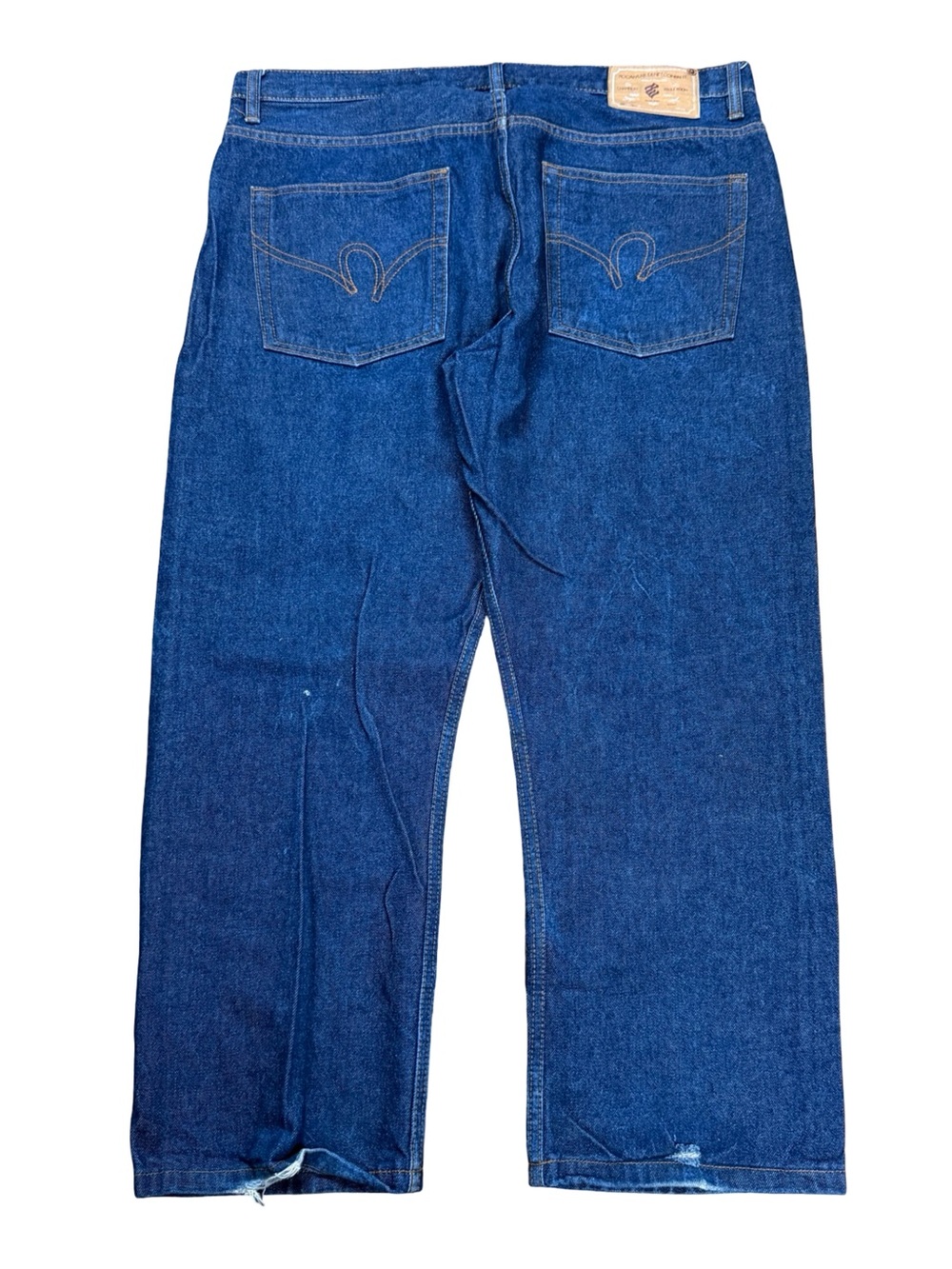 Vintage 2000s Rocawear Dark Wash Streetwear Baggy Denim Blue Jeans Size 40x30
